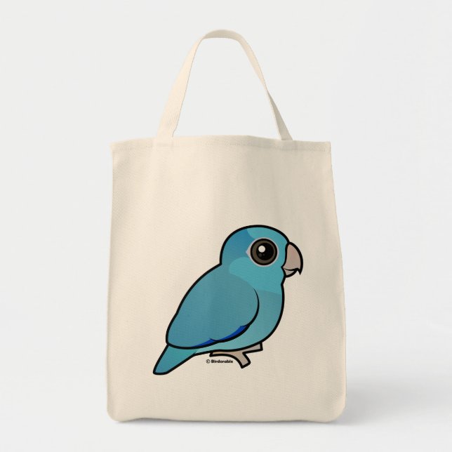 Tote Bag Parrotlet Pacifique bleu (Devant)