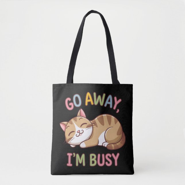 Tote Bag Pars, je suis occupé (Devant)
