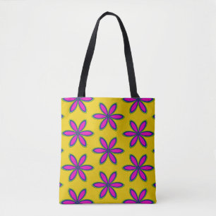 Tote Bag Parterre de fleurs violettes