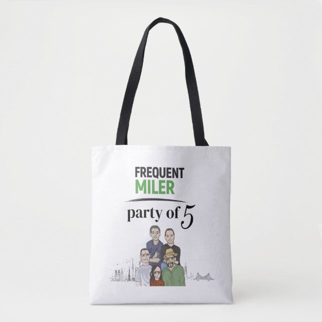 Tote Bag parti de 5 (Devant)