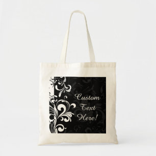 Tote Bag Partie blanche noire de remous de fontaine