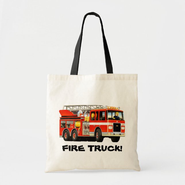 Tote Bag Partie de camion de pompiers (Devant)