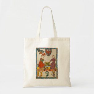 Tote Bag Partie d'échecs Codex Manesse XIVe siècle