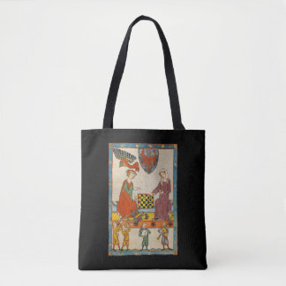 Tote Bag Partie d'échecs Codex Manesse XIVème siècle