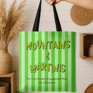 Tote Bag Partie d'engagement sur les montagnes et le mariag