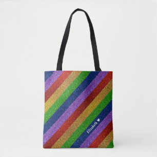 Tote Bag Parties scintillant arc-en-ciel brillante et étinc