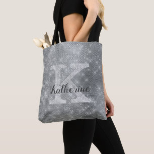 Tote Bag Parties scintillant d'argent filin Sparkle Glam No