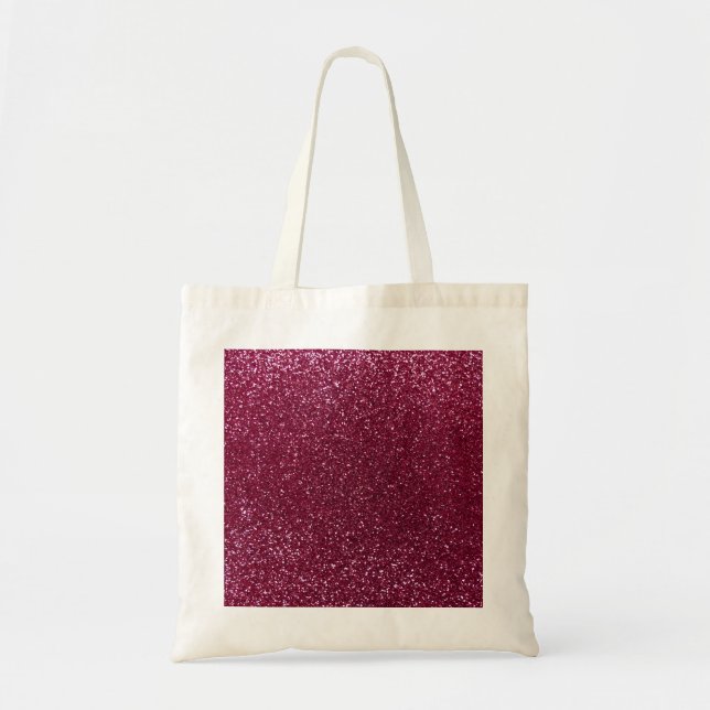 Tote Bag Parties scintillant de prune (Devant)
