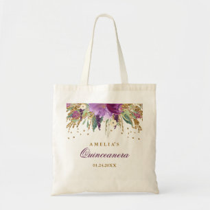 Tote Bag Parties scintillant étincelante Améthyste Quincean