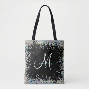 Tote Bag Parties scintillant holographique Rainbow Pastels 