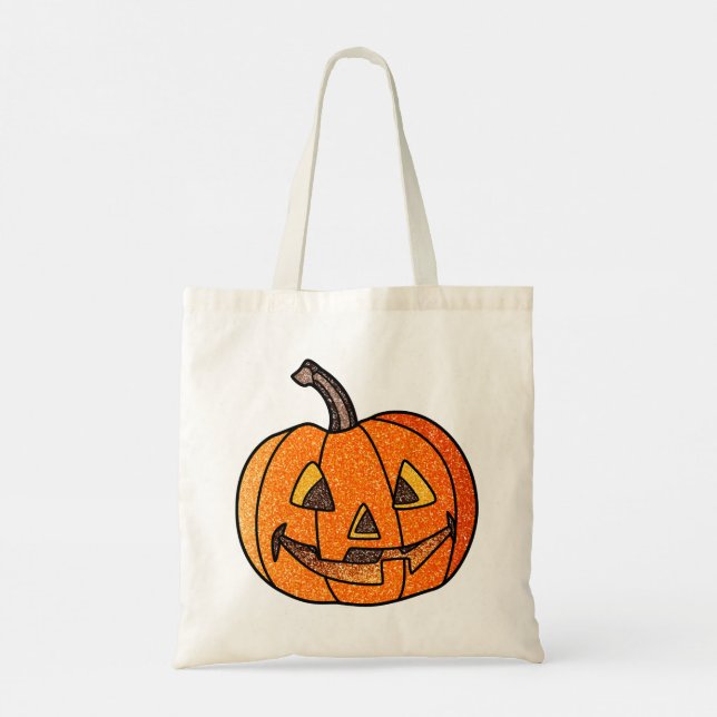 Tote Bag Parties scintillant Jack O'Lantern (Dos)