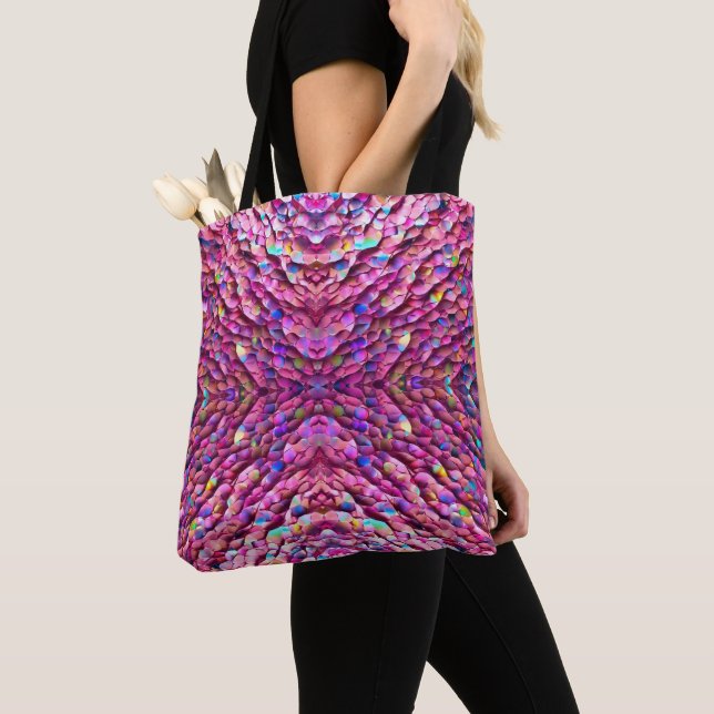 Tote Bag Parties scintillant Opal Holographique Collection  (De près)
