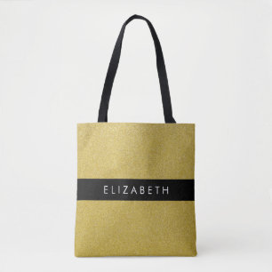 Tote Bag Parties scintillant Or, Arrière - plan Parties sci
