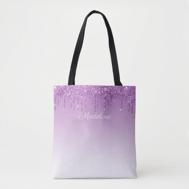 Tote Bag Parties scintillant personnalisée de séchage pourp (Devant)