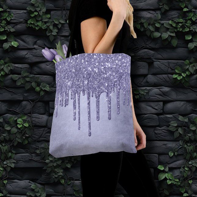 Tote Bag Parties scintillant pourpre de séchage | Verse à g (Créateur téléchargé)