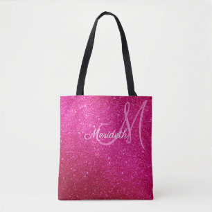 Tote Bag Parties scintillant Rose Chaud Fuschia Et Étincell