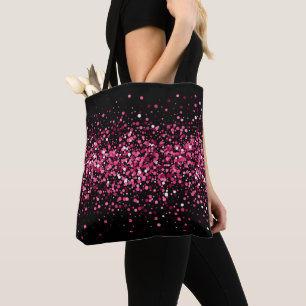 Tote Bag parties scintillant rose chic et chic confetti