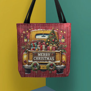 Tote Bag Parties scintillant rouge étincelante avec Camion