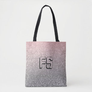 Tote Bag Parties scintillant vintage monogramme personnalis