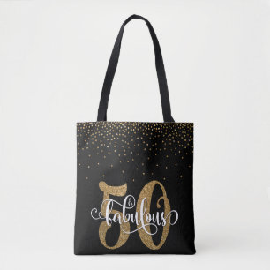 Tote Bag Parties scintillantes et manuscrit 50 et fabuleux