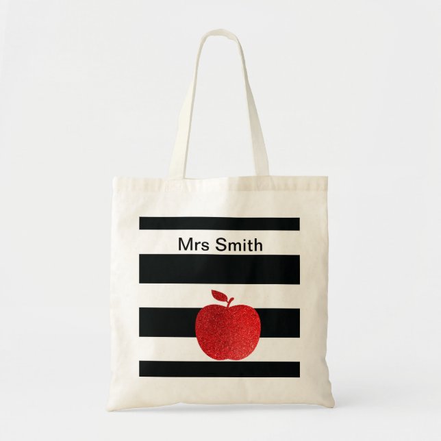 Tote Bag Parties scintillantes personnalisées Apple de (Devant)