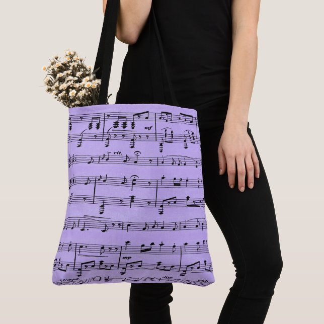 Tote Bag Partition violette (De près)