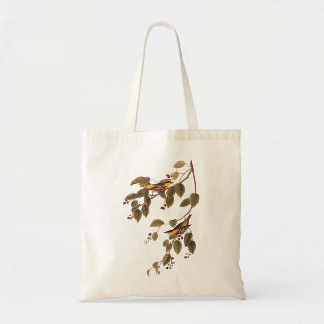 Tote Bag Paruline carbonée Audubon Oiseau (Devant)