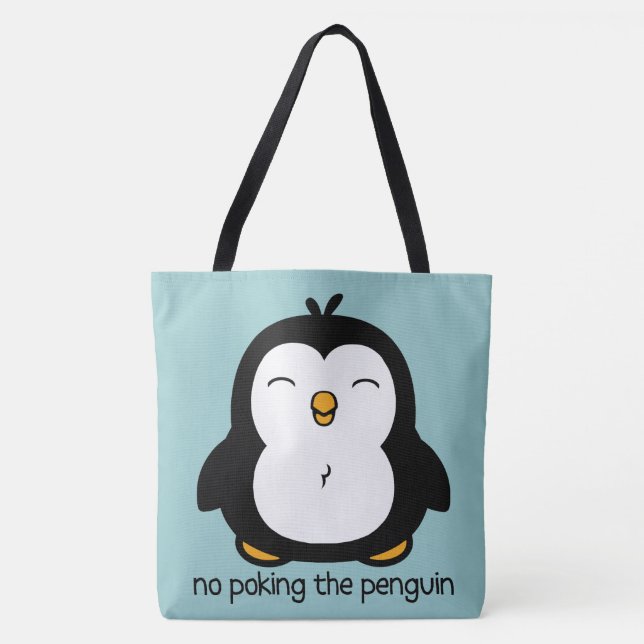 Tote Bag Pas De Conception De Pingouin (Devant)