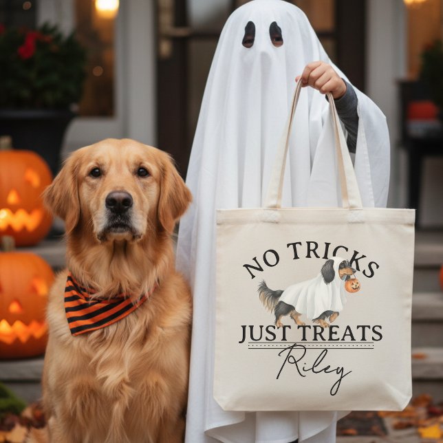 Tote Bag Pas de Farce Juste un Traitement Drôle de Chien Fa (*AI Generated Mockup )