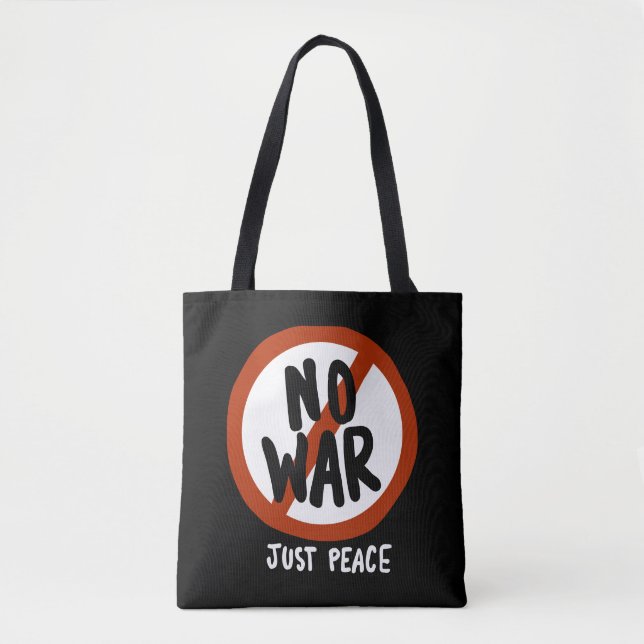 Tote Bag Pas de guerre juste la paix (Devant)