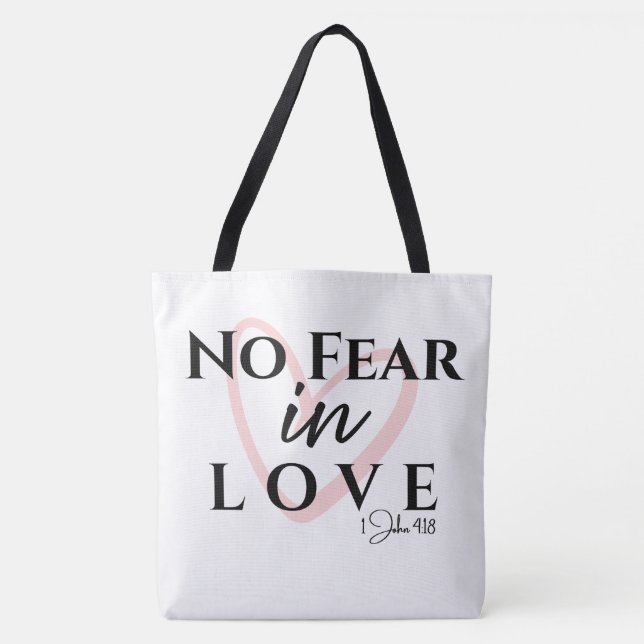 Tote Bag Pas de Peur dans l'Amour (Devant)