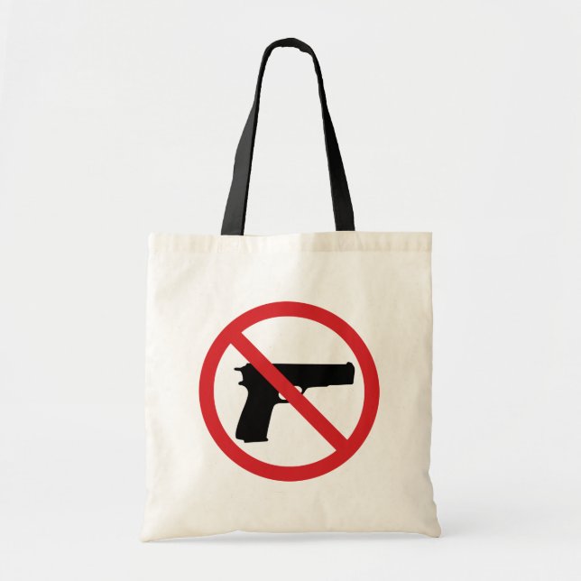 Tote Bag Pas de pistolets (Devant)