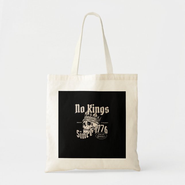 Tote Bag Pas de rois en Amérique depuis 1776 Esprit de libe (Devant)