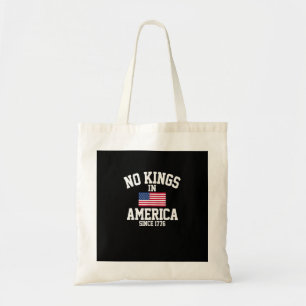 Tote Bag Pas de rois en Amérique Drapeau USA Rétro Style Co
