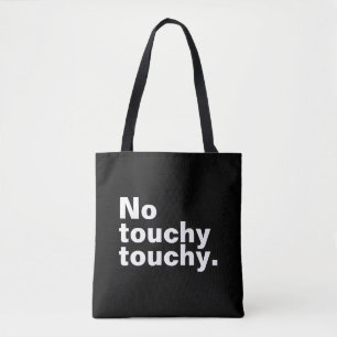 Tote Bag Pas de toucher amusant drôle de design introverti