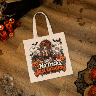 Tote Bag Pas de Tours Juste une Correction Cadeau de Hallow