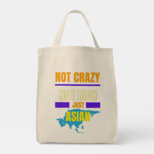 Tote Bag Pas fou, pas riche, juste asiatique