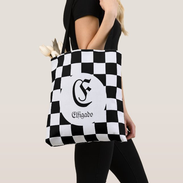 Tote Bag Pas si commun noir et blanc (De près)