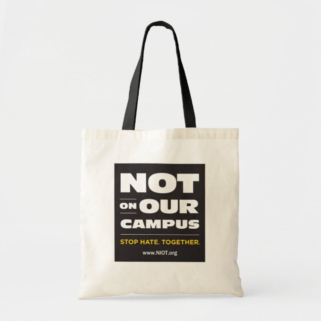 Tote Bag Pas sur notre budget Fourre-tout de campus (Devant)