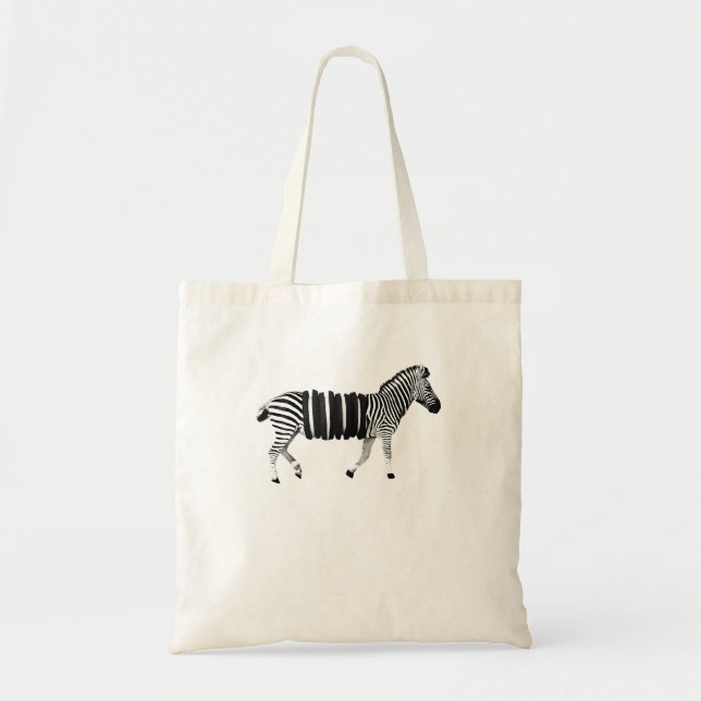 Tote Bag Pas Un Zèbre Pas Un Oreo C'Est Un Animal Amusant (Devant)