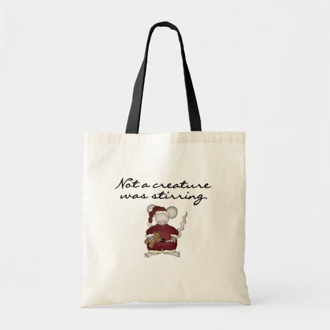 Tote Bag Pas une créature Était Stirring Tshirts et cadeaux (Devant)