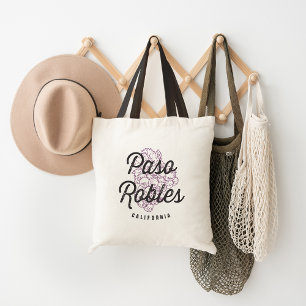 Tote Bag Paso Robles California Wine Country Logo Vintage