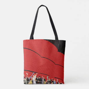 Tote Bag Passagers de bateaux de croisière vintages saluant
