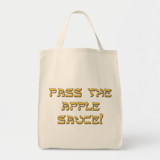 Tote Bag Passez la compote de pommes (Devant)