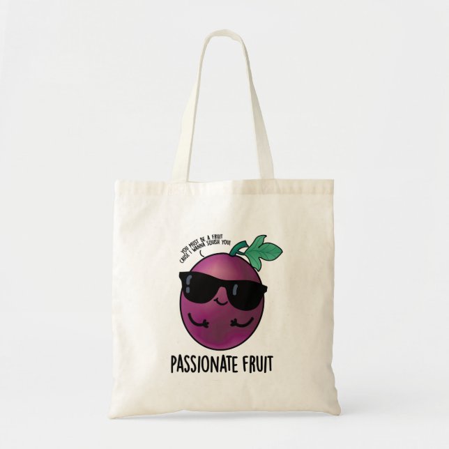 Tote Bag Passionné Fruit Amusant Passion Fruit Pun (Devant)