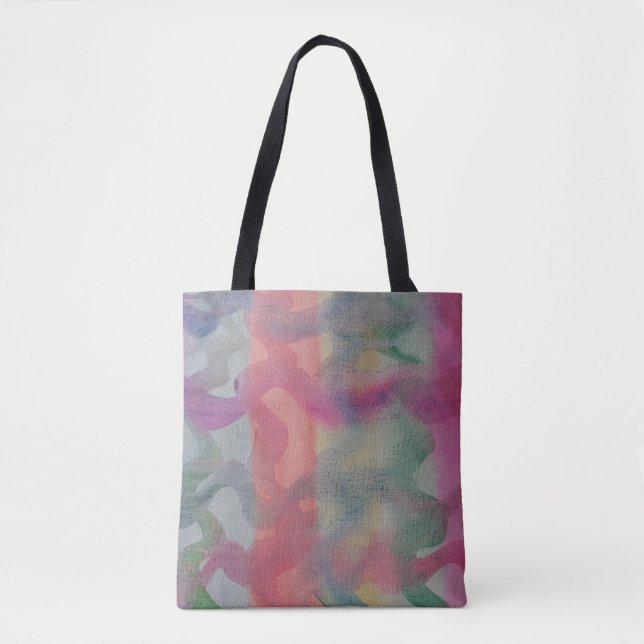Tote Bag Pastel Art Abstrait (Devant)