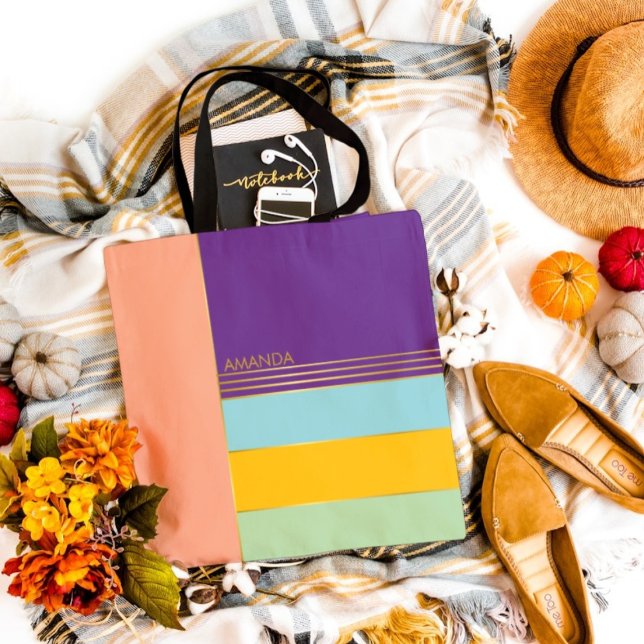 Tote Bag Pastel Branché Élégant Chic Coloré (Créateur téléchargé)