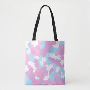 Tote Bag Pastel Camouflage Motif d'art Abstrait