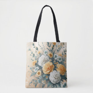 Tote Bag Pastel Carnations