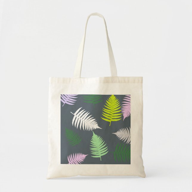 Tote Bag Pastel Colors Lucky Fern (Devant)